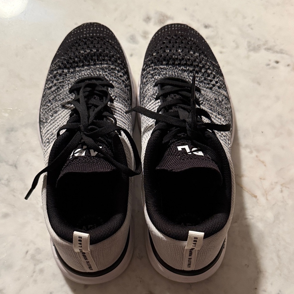 APL Black and Gray Knit Athletic Sneakers